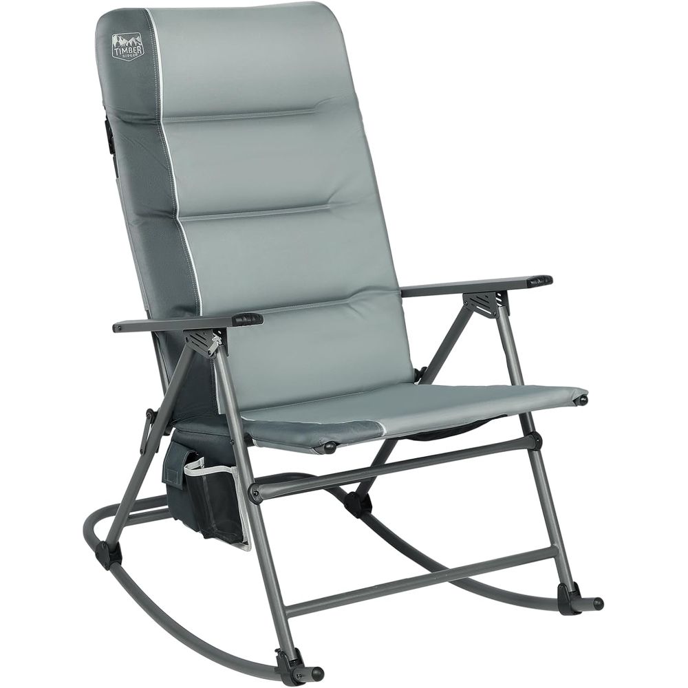 Outdoor Camping Rocker - Oversized olding Rocking Camping Chair, Padded