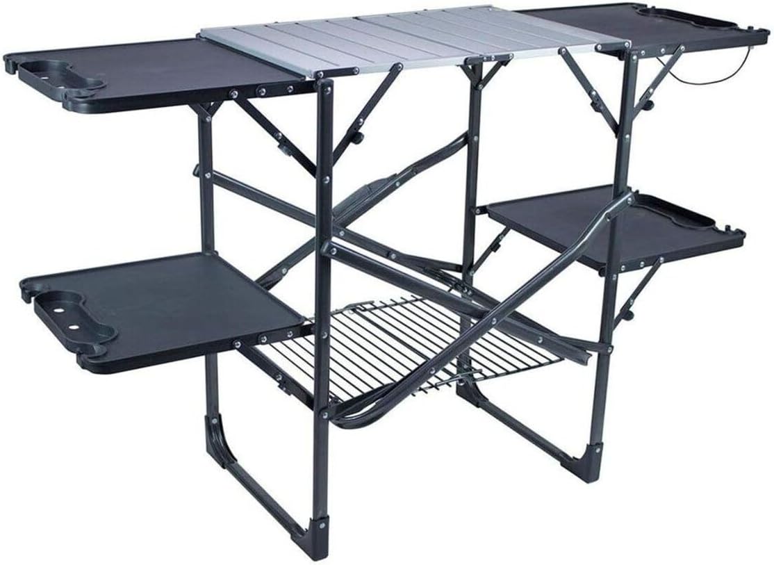 Outdoor Camping Kitchen - Slim Fold Portable Camping Kitchen Table