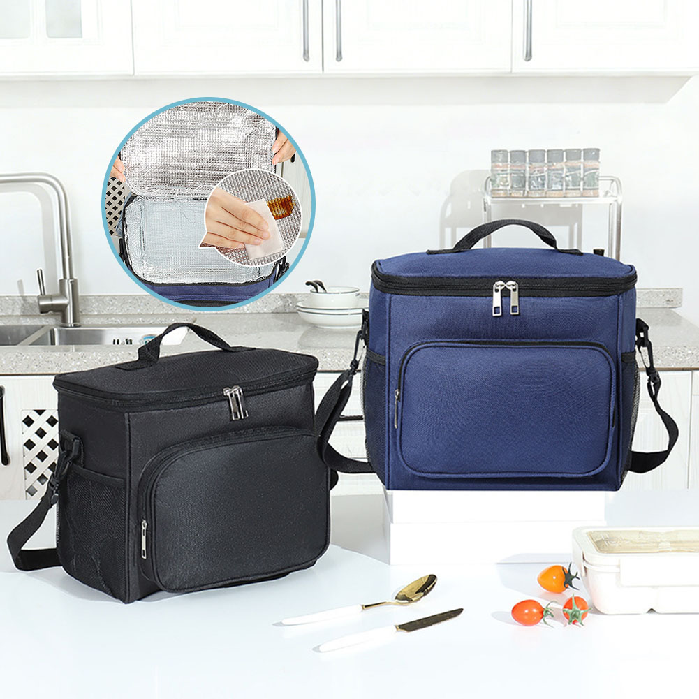 Outdoor Camping Meals - Large Insulated Lunch Bag Portable Aluminum
