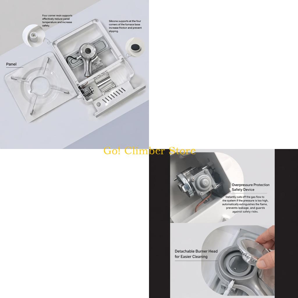 Outdoor Camping Meals - Q84C Single Burners Camp Stove for