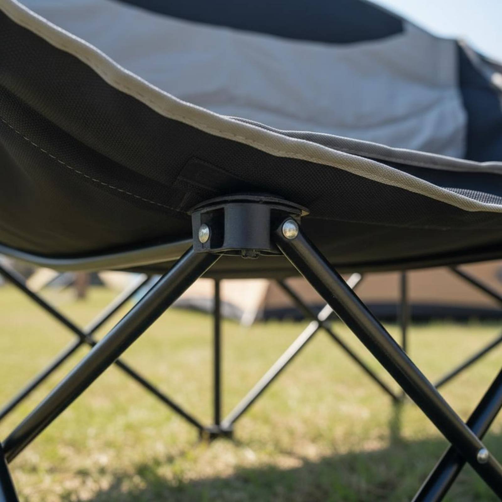 Outdoor Camping Meals - Double Camping Chair Foldable Camping Loveseat