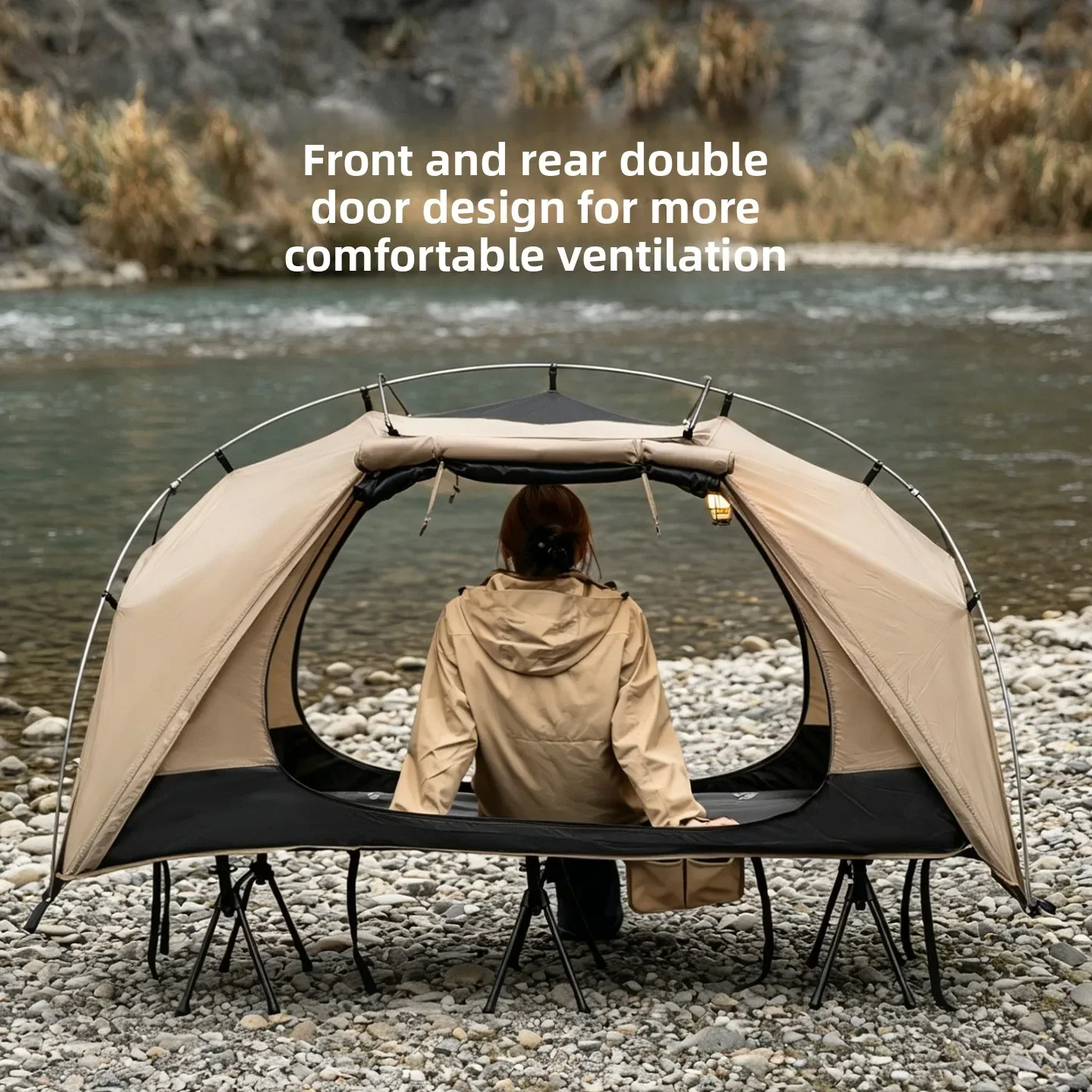 Outdoor Camping Canopy - MOUNTAINHIKER Outdoor Camp Bed Tent Furniture