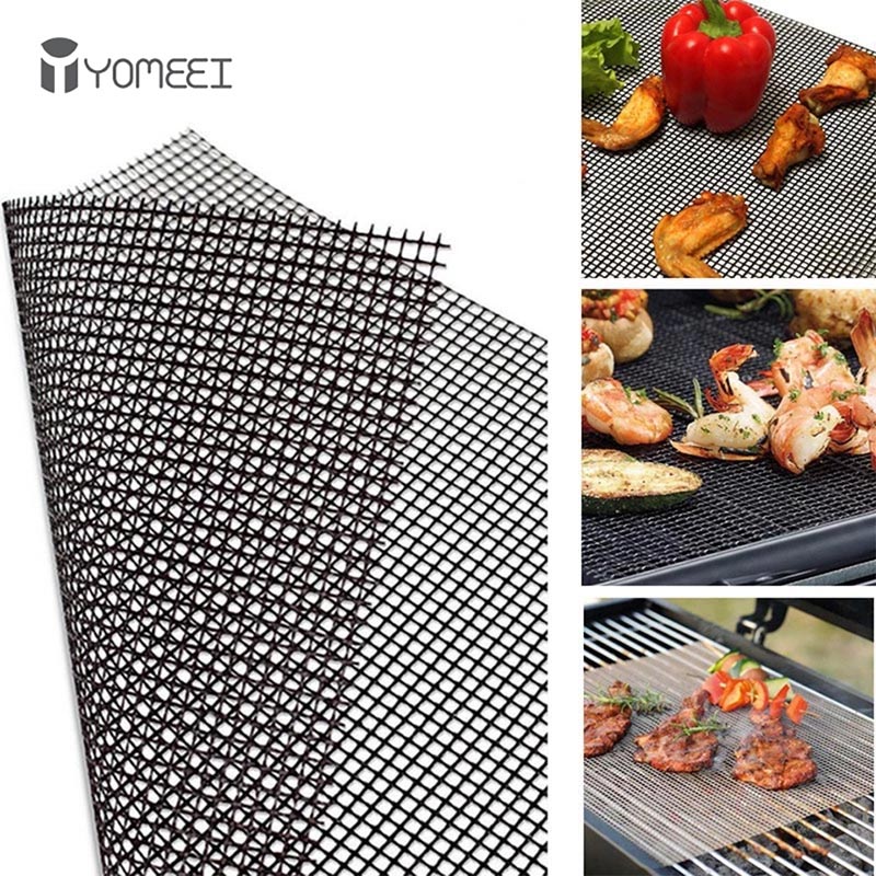Outdoor Camping Carpet - YOMEEI 1Pcs Barbecue Grilling Mats Grid