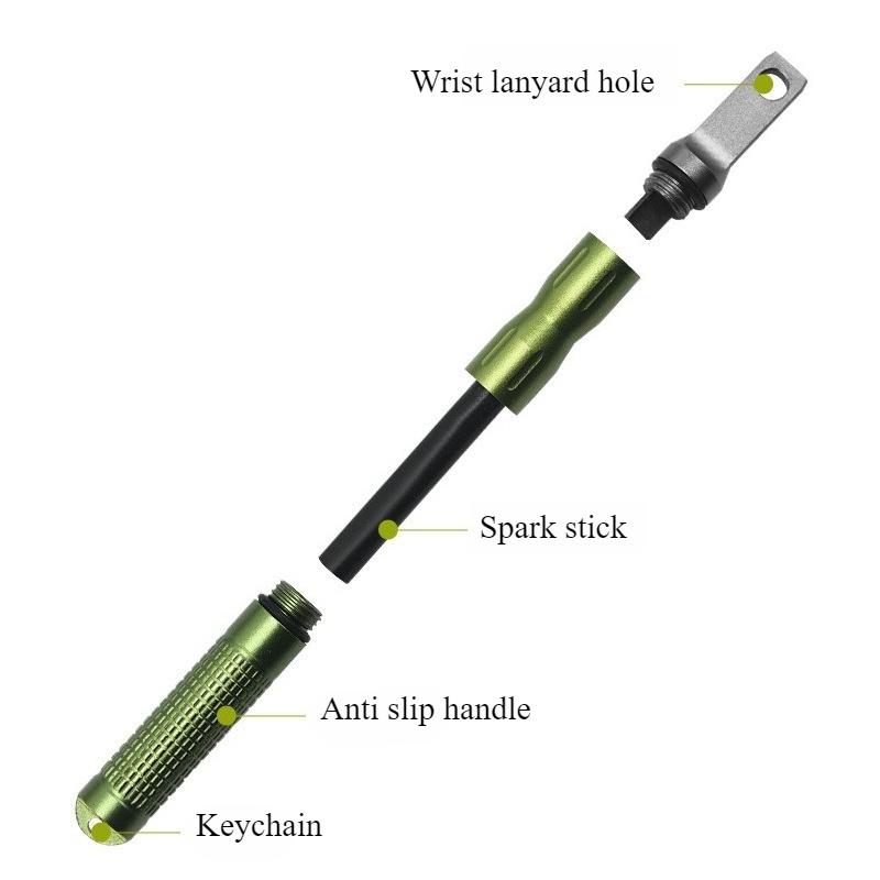 Fire Starter Flint - Portable Waterproof Flint Emergency Fire Starter