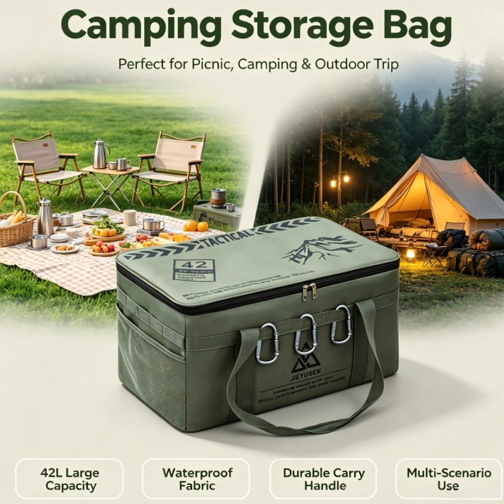 Outdoor Camping World - 30/42L Foldable Portable Outdoor Picnic Tableware