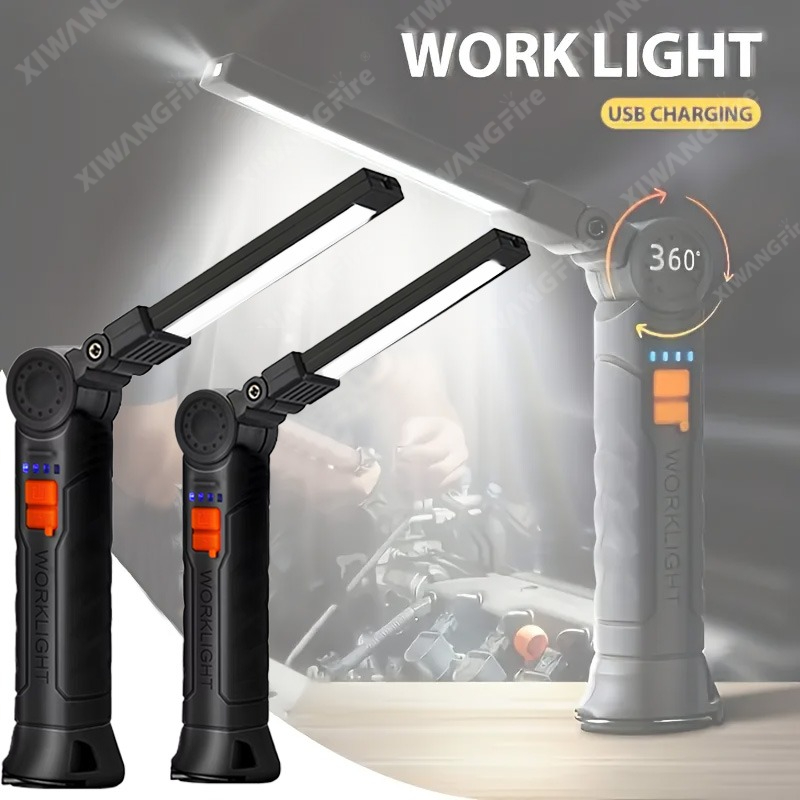Outdoor Camping Glamping - Rechargeable LED Flashlight Work Light with