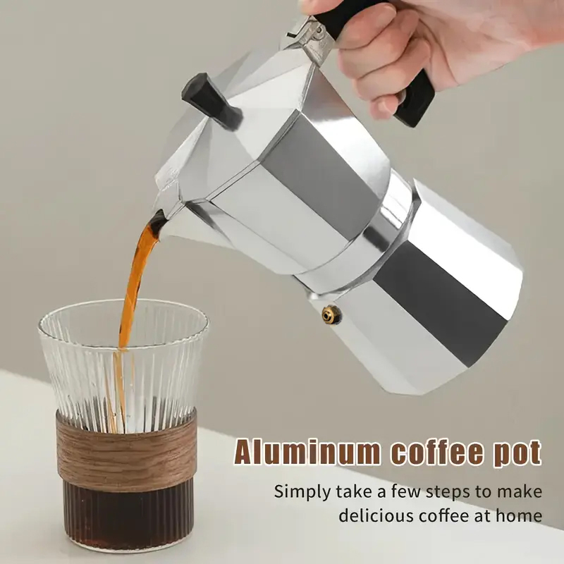 Outdoor Camping Items - Classic Aluminum Moka Pot 50-300ML Household