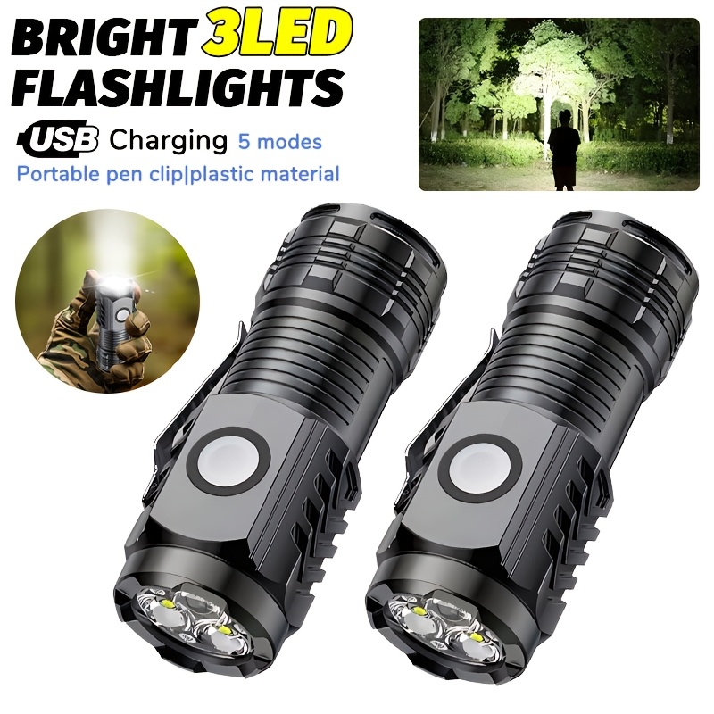 Outdoor Camping Items - Portable Mini LED Handheld Flashlight Powerful
