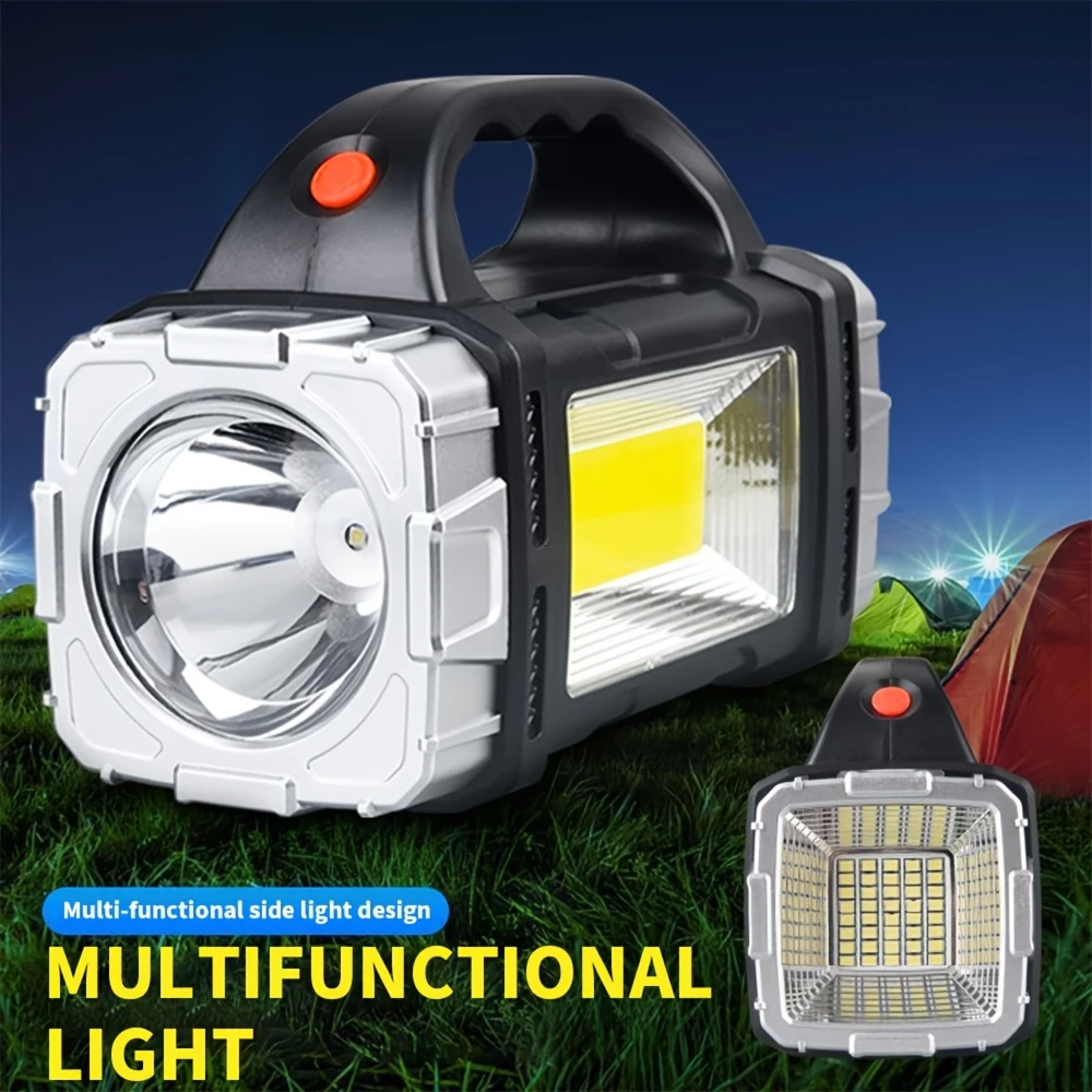 Outdoor Camping Glamping - Portable Powerful USB Rechargeable Flashlight Solar