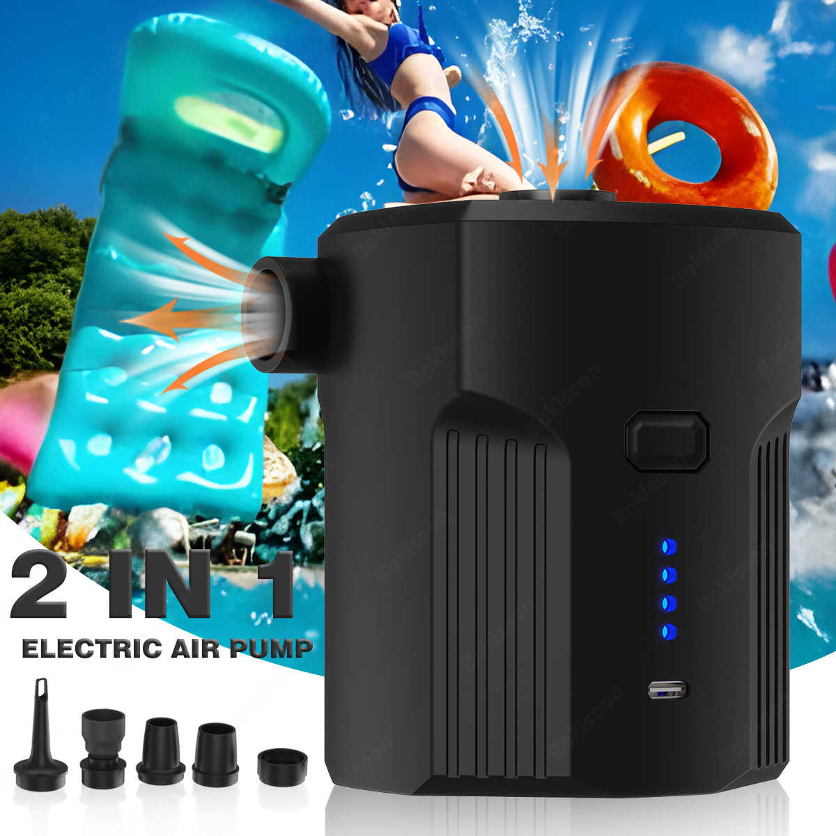 Outdoor Camping Carpet - Portable Electric Air Pump for Inflatables
