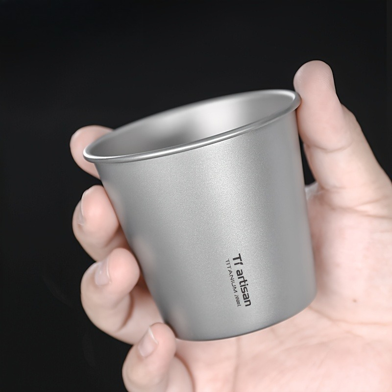 Outdoor Camping World - 200ml Titanium Single-layer Outdoor Camping Cup