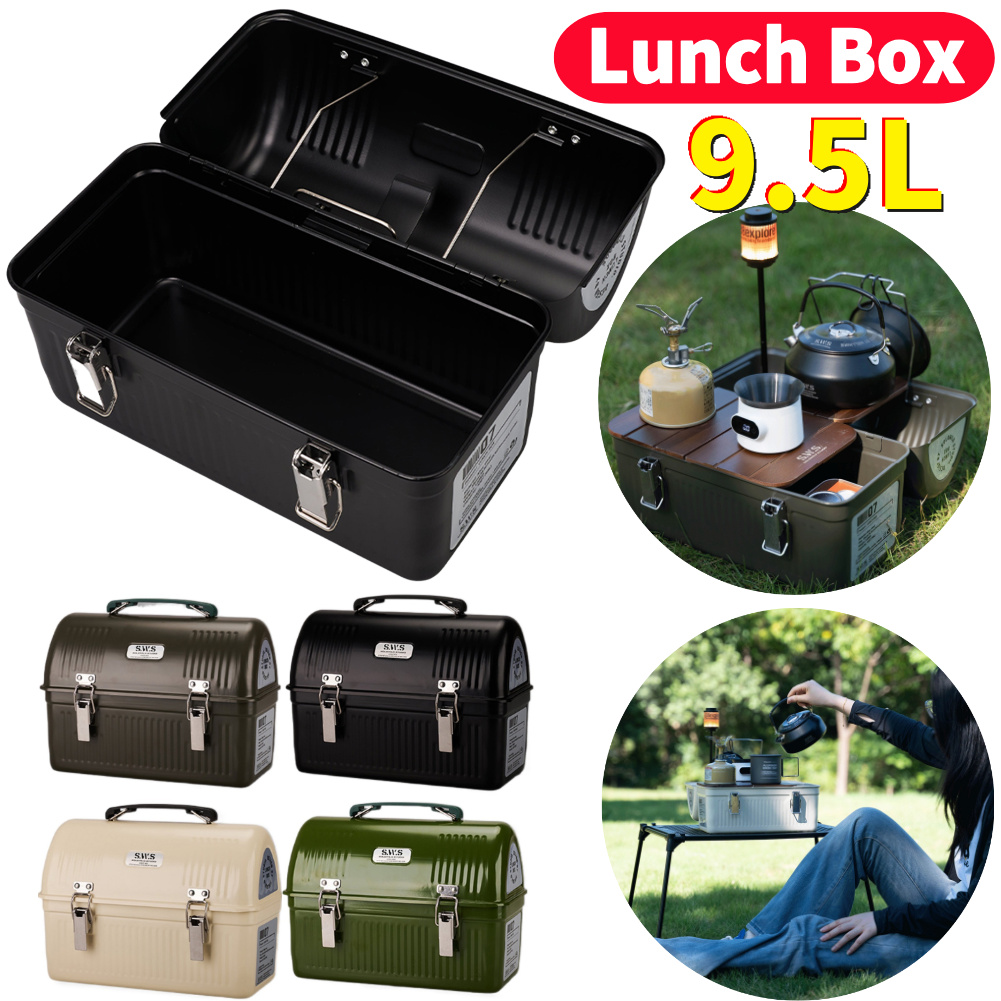 9.5L Vintage Camping Metal Lun - Outdoor Camping Stores 评论和价格