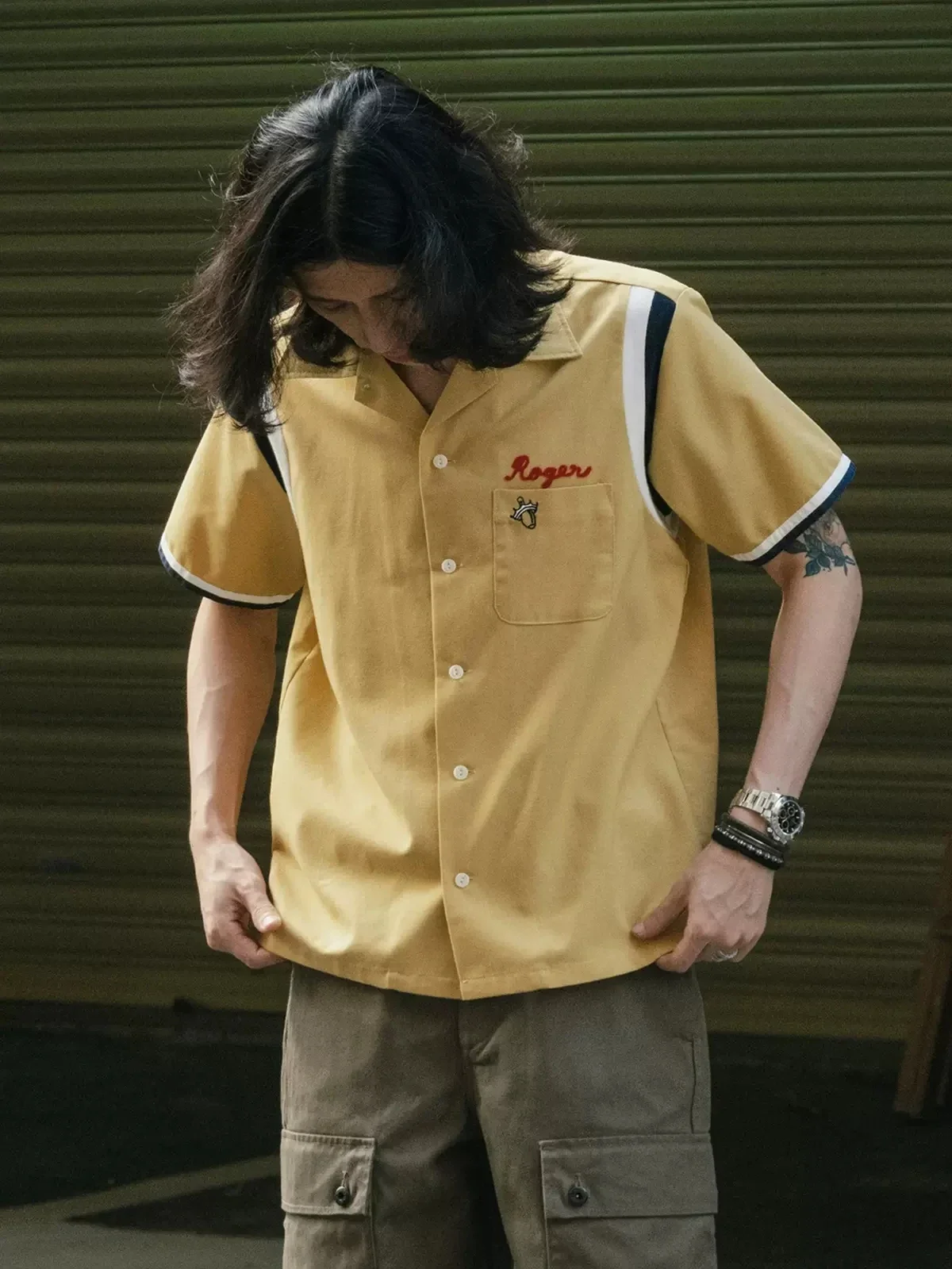 Non Stock Retro Bowling Shirt  - Outdoor Camping Rocker 评论和价格
