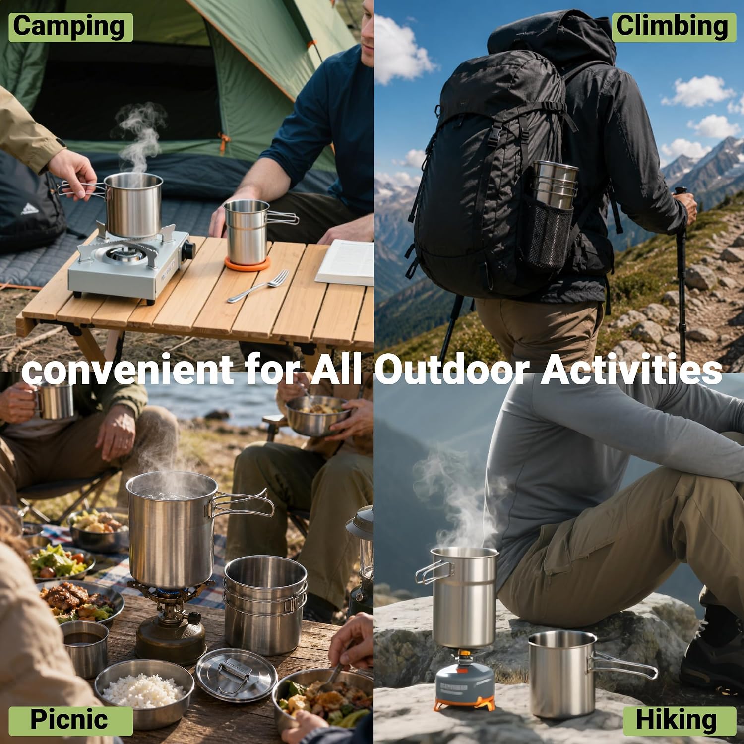 Foldable Camping Cups Mugs Cam - Outdoor Camping Outfit 评论和价格