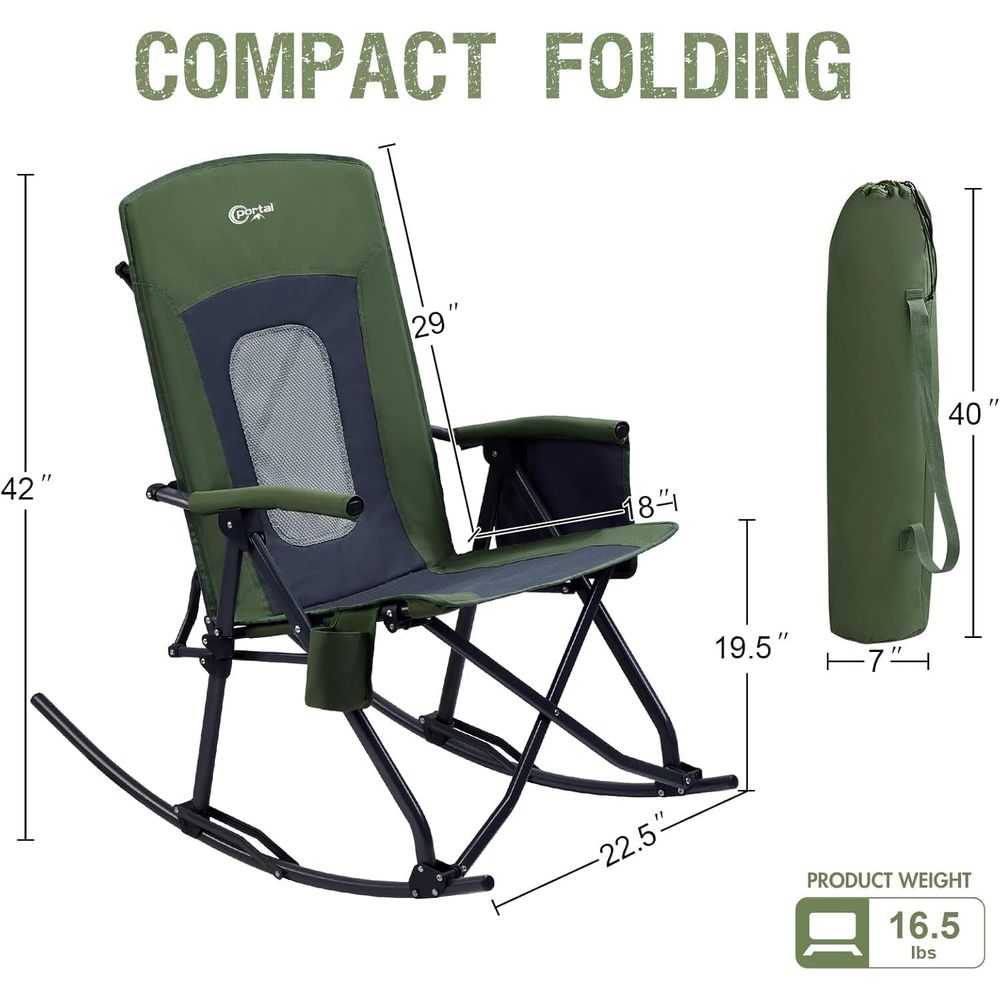 Oversized olding Rocking Campi - Outdoor Camping Rocker 评论和价格