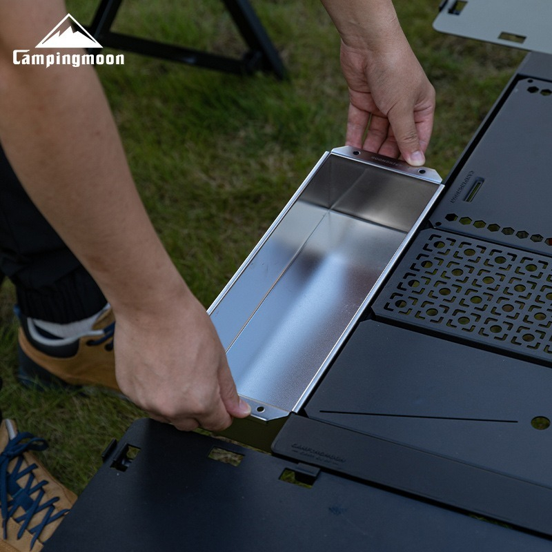CAMPINGMOON CK-11 Stainless St - Outdoor Camping Table With Storage 评论和价格