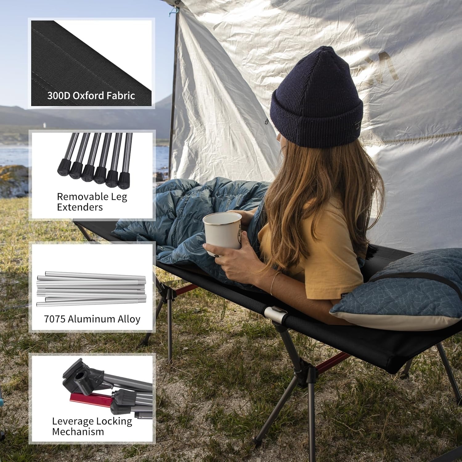 Naturehike Folding Camping Cot - Ultralight Ground Sheet 评论和价格