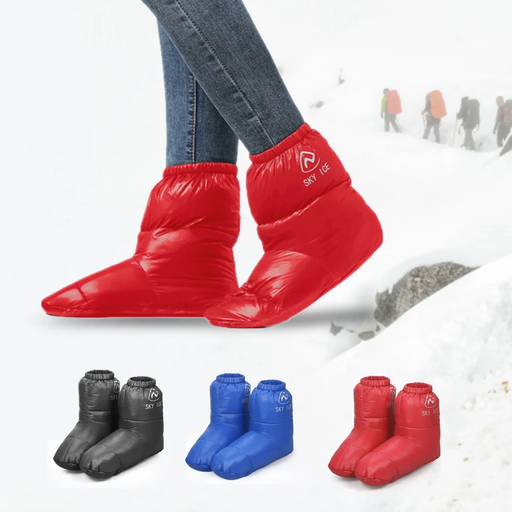 Winter Thermal Down Camping Sl - Outdoor Camping Slippers 评论和价格