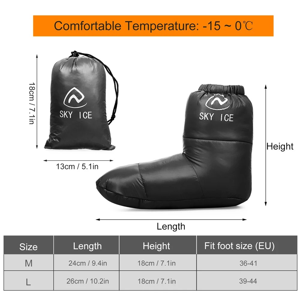 Winter Thermal Down Camping Sl - Outdoor Camping Slippers 评论和价格