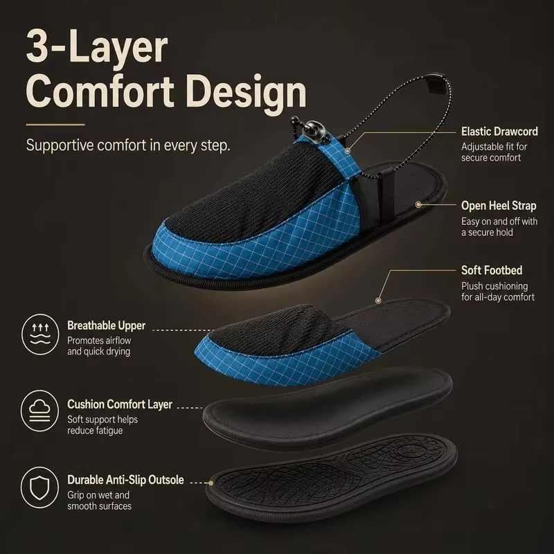 Ultra Light Foldable Outdoor C - Outdoor Camping Slippers 评论和价格