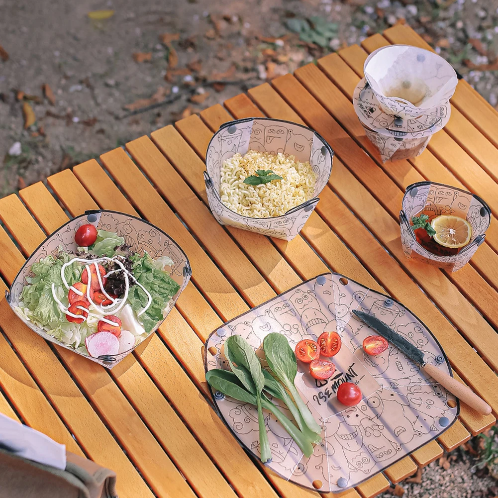 PP Foldable Dinnerware Portabl - Outdoor Camping Outfit 评论和价格