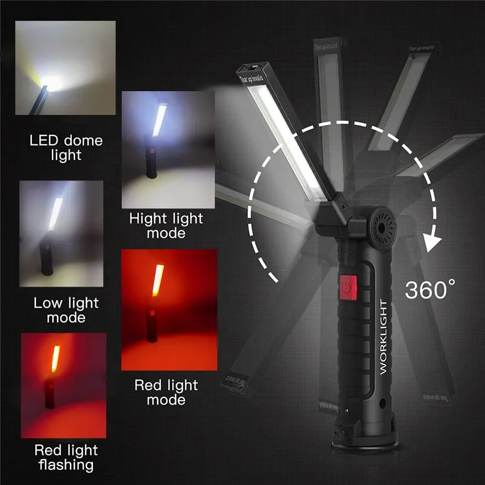 Portable COB LED Flashlight US - Outdoor Camping Glamping 评论和价格