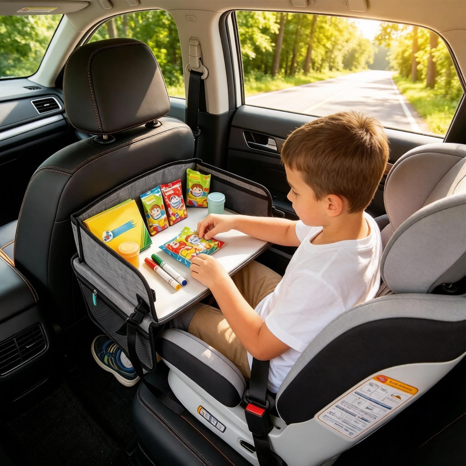 Kids Car Tray With Pocket Fold - Outdoor Camping For Kids 评论和价格
