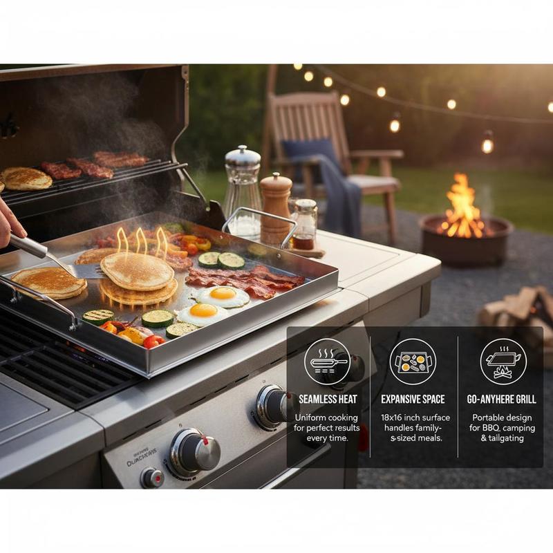 Universal Flat Top Griddle 18x - Outdoor Camping Kitchen 评论和价格