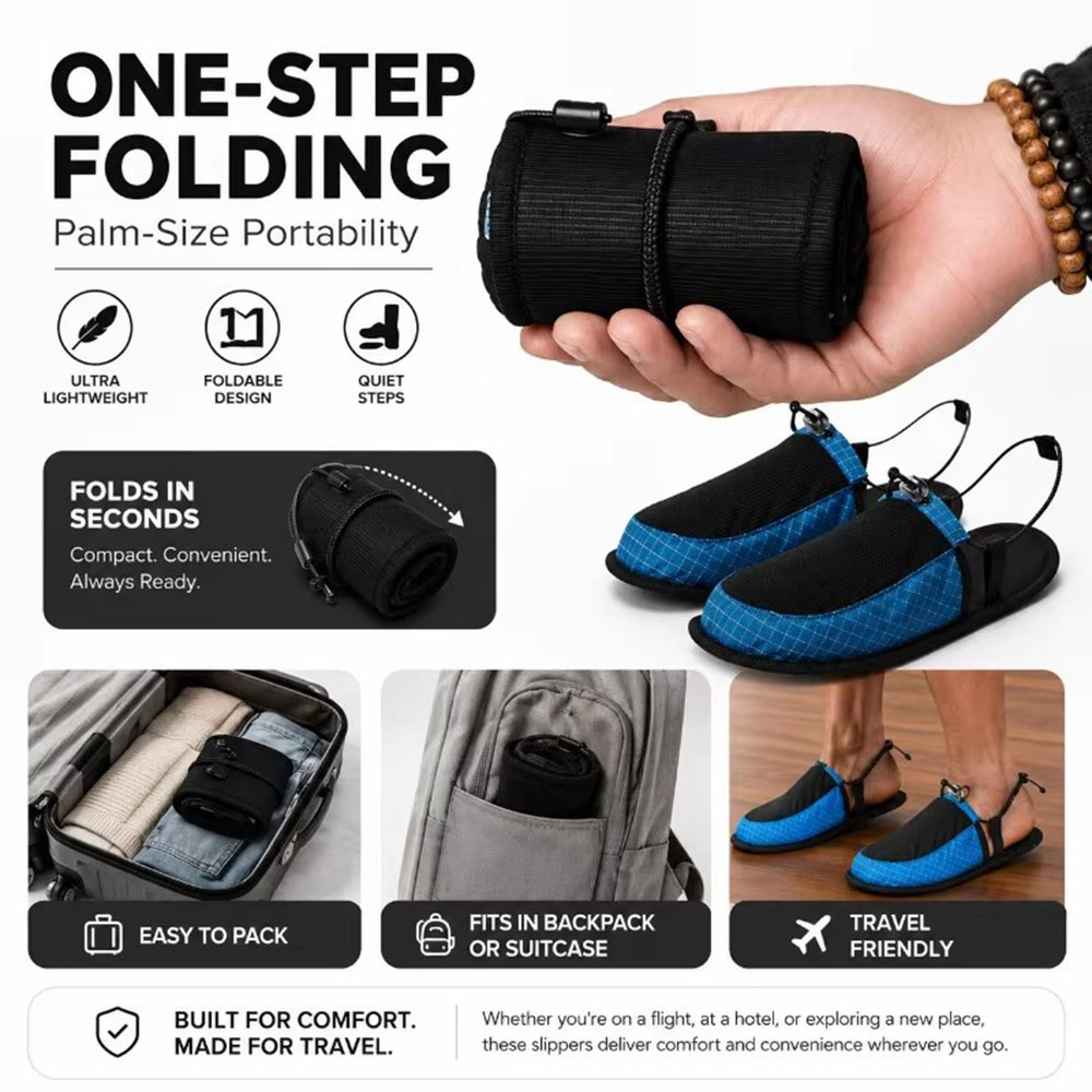 Foldable Quick Dry Water Slipp - Outdoor Camping Slippers 评论和价格