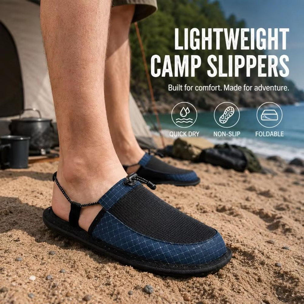 Foldable Quick Dry Water Slipp - Outdoor Camping Slippers 评论和价格