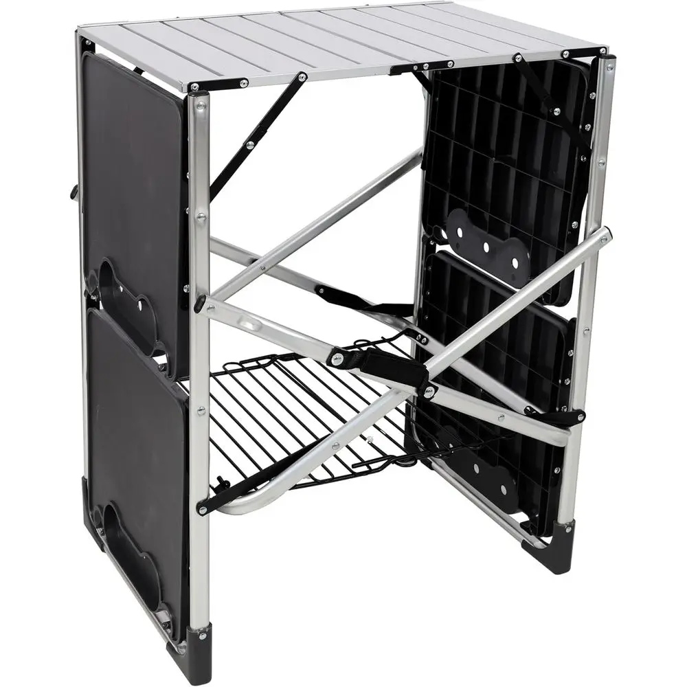 Portable Outdoor Kitchen Table - Outdoor Camping Table With Storage 评论和价格