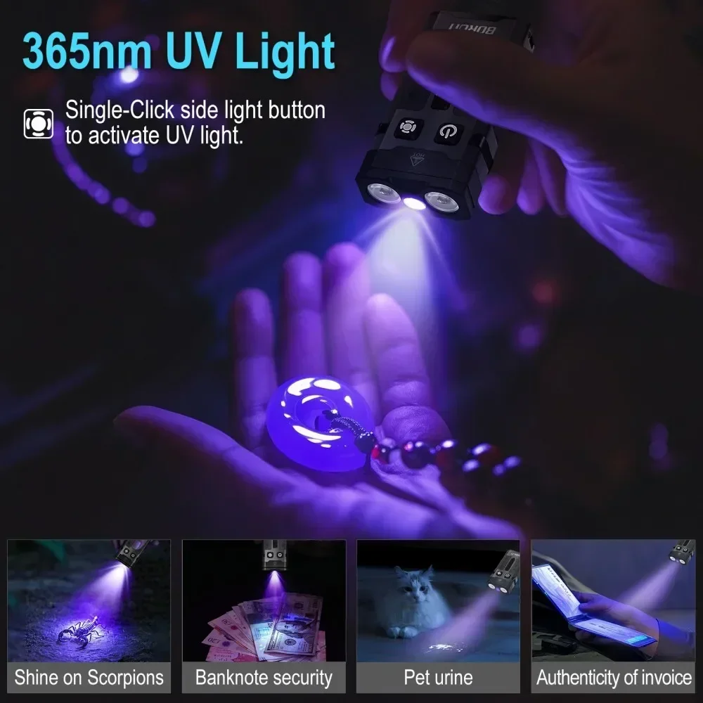 BORUiT EV20 1100LM EDC UV Keyc - Outdoor Camping Glamping 评论和价格