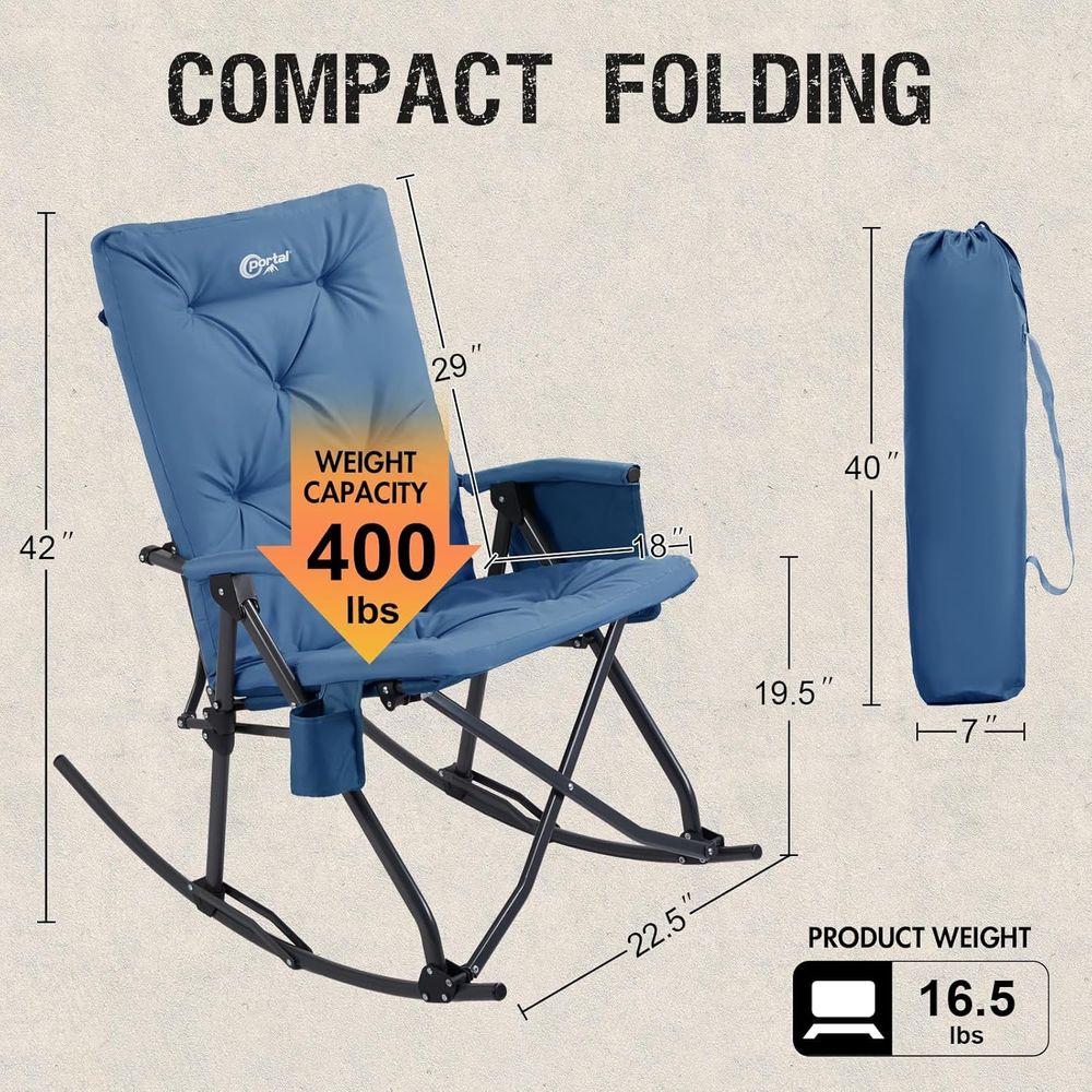olding Rocking Camping Chair O - Outdoor Camping Rocker 评论和价格