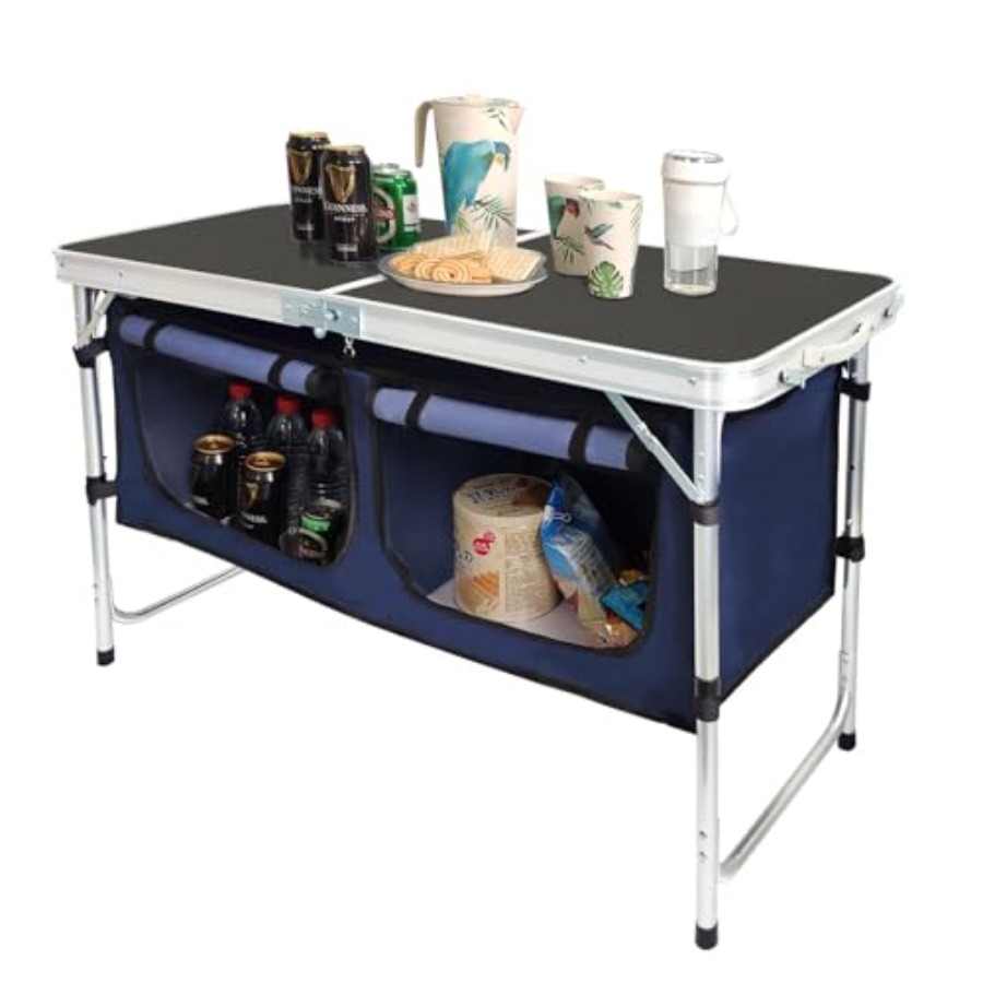 Outdoor Folding Table Aluminum - Outdoor Camping Table With Storage 评论和价格
