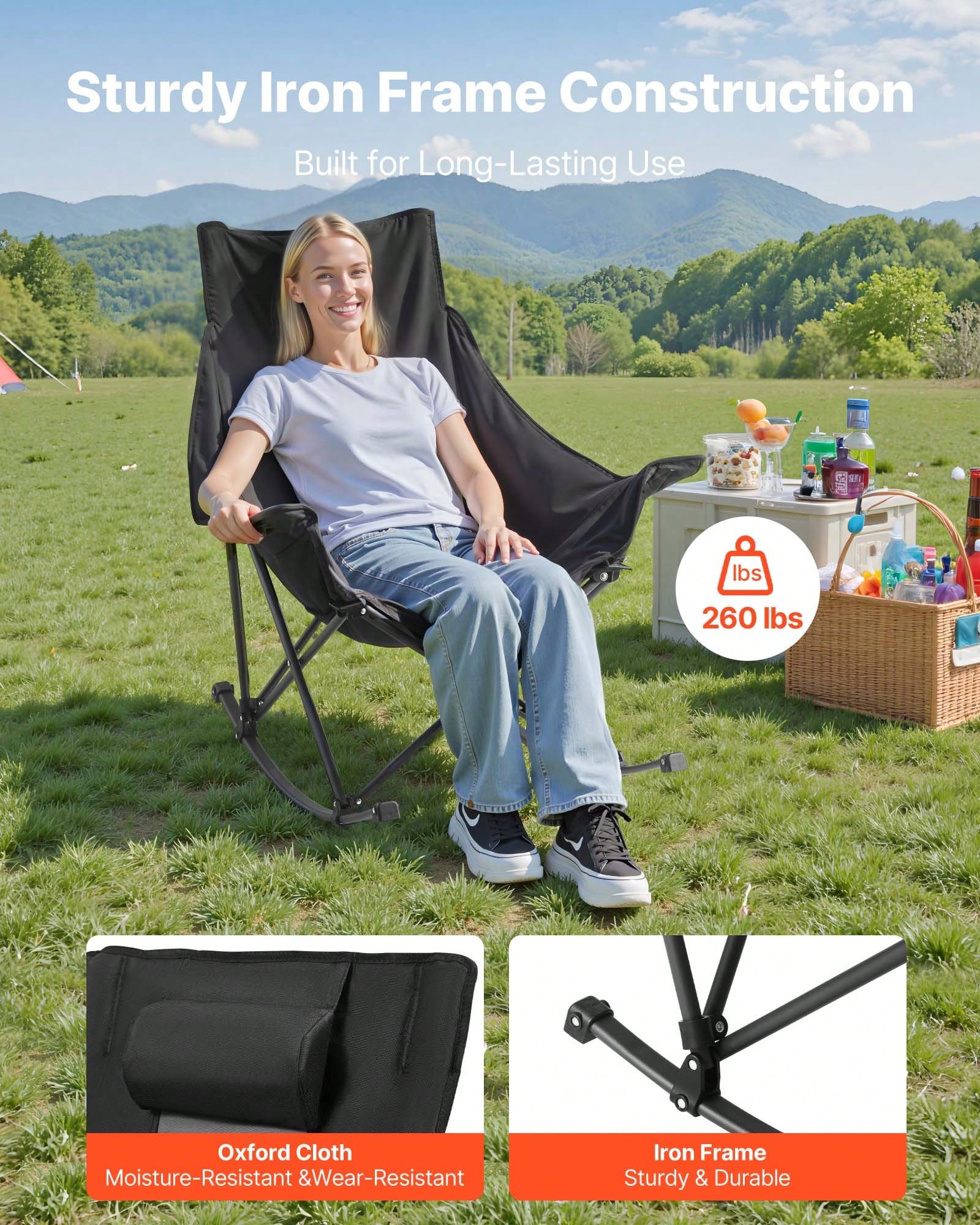 Rocking Camping Chair, Portabl - Outdoor Camping Rocker 评论和价格