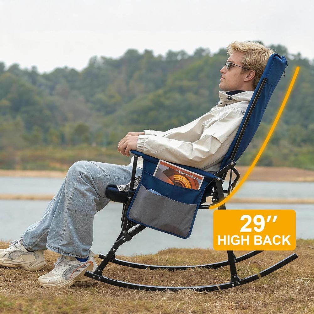 2 Pack High ack Portale Rockin - Outdoor Camping Rocker 评论和价格