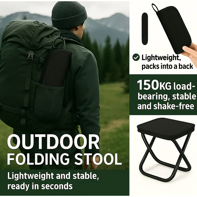  Folding Fishing Stool Portab - Outdoor Camping Stores 评论和价格