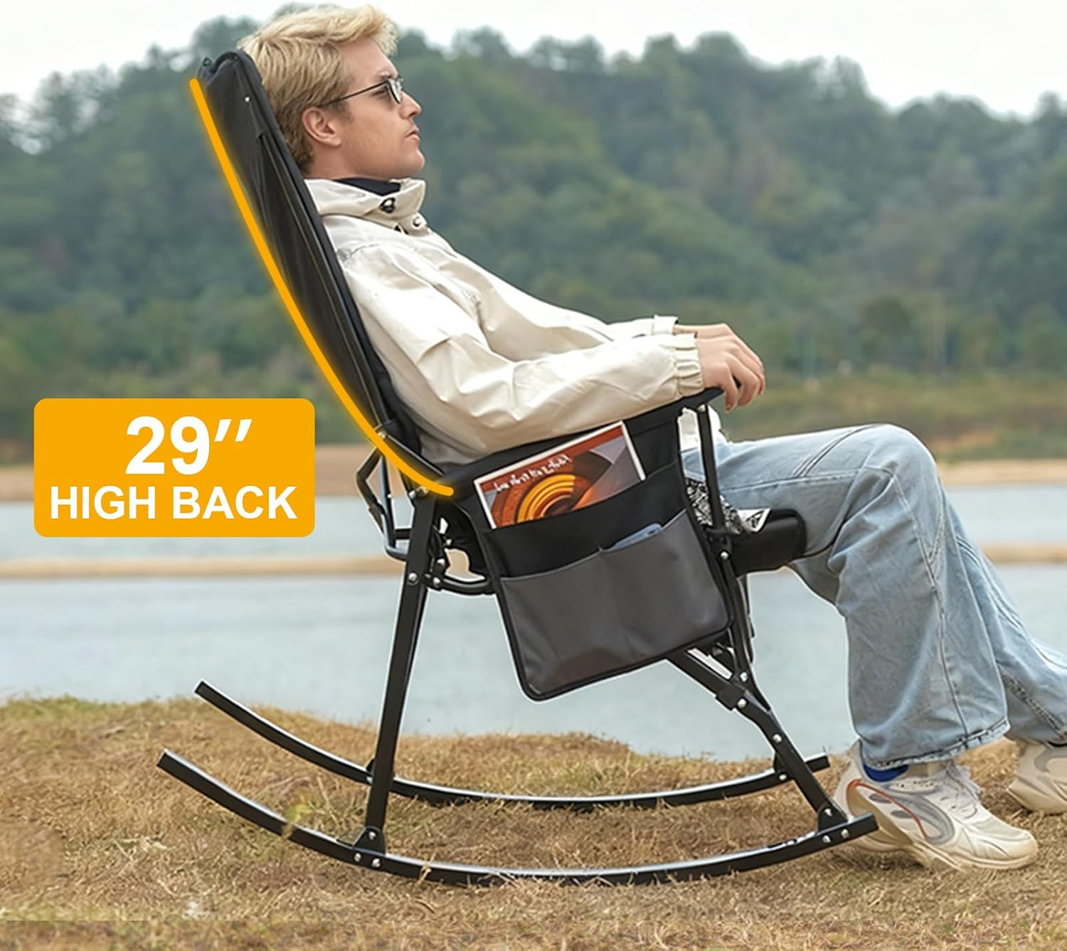 2Pack High Back Portable Rocki - Outdoor Camping Rocker 评论和价格