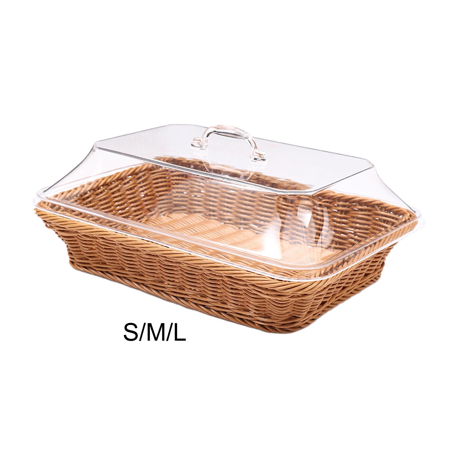 Woven Bread Basket with Lid Me - Outdoor Camping Meals 评论和价格