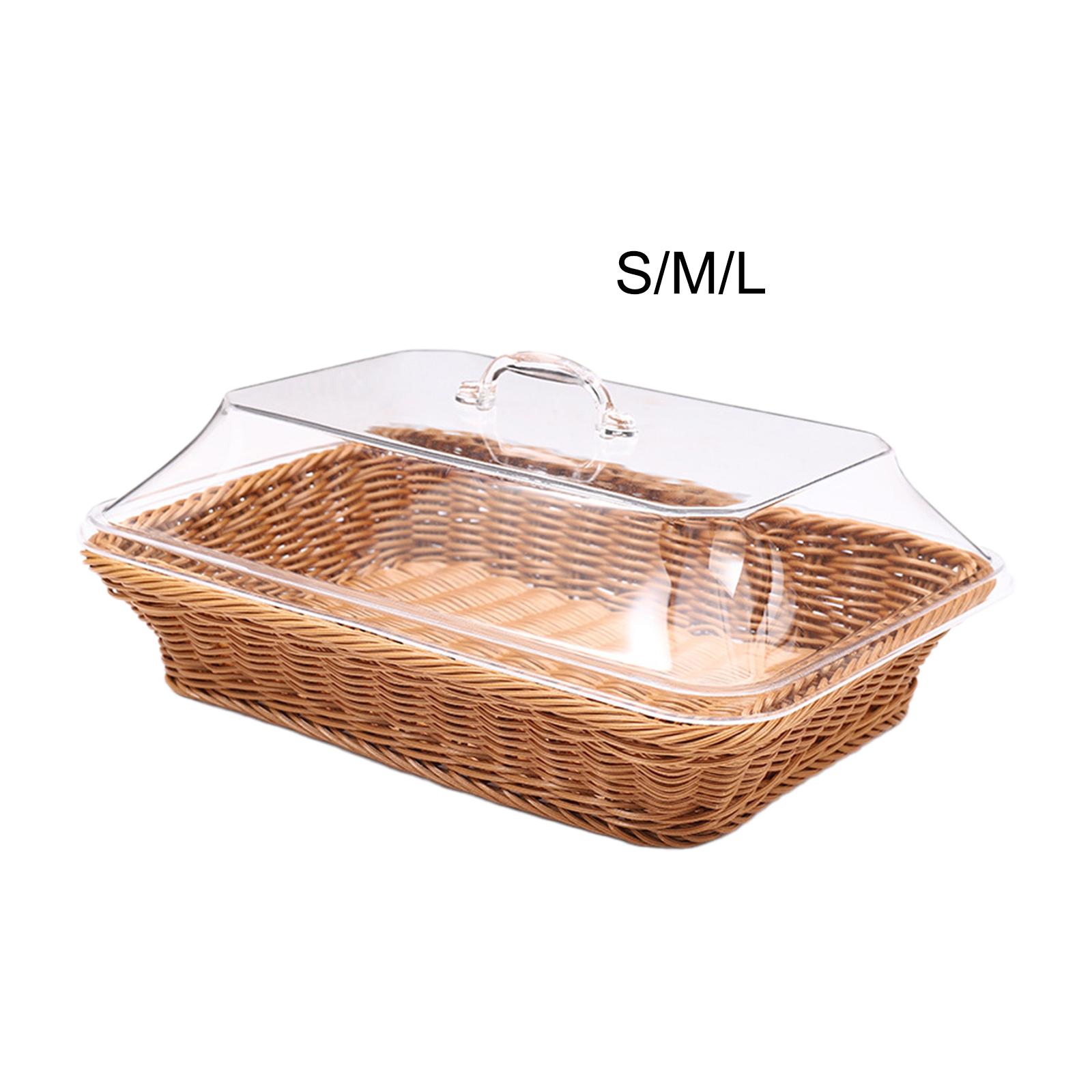 Woven Bread Basket with Lid Me - Outdoor Camping Meals 评论和价格