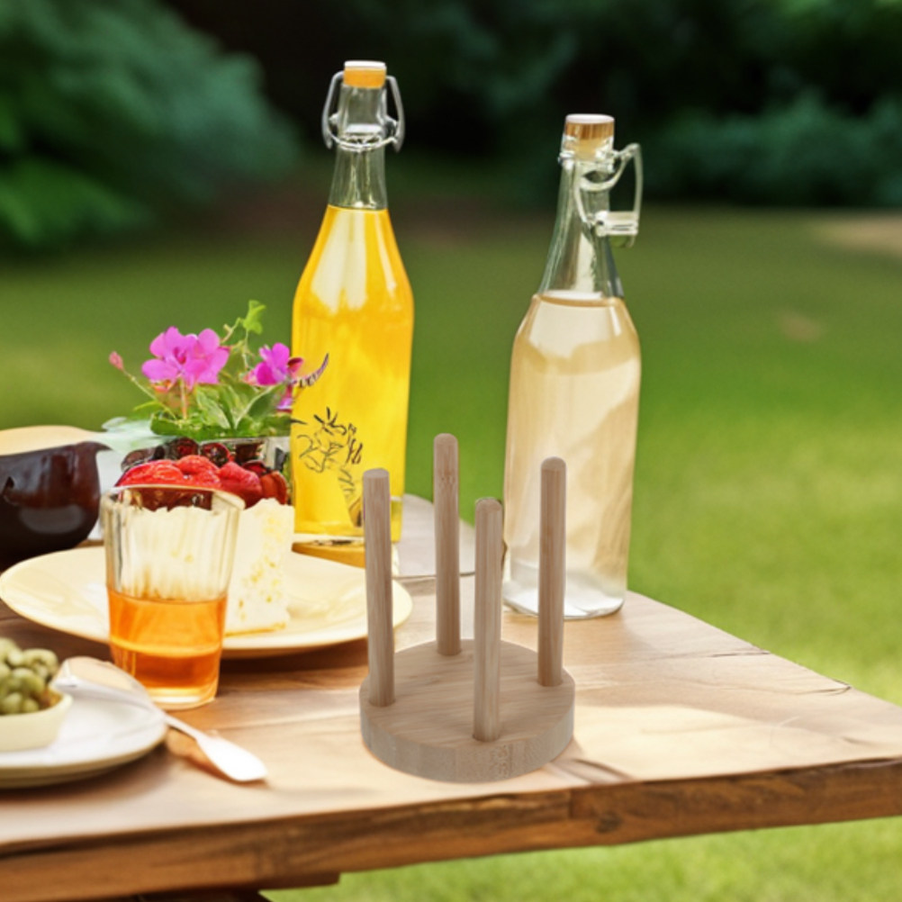 Compact Wooden Cup Holder for  - Outdoor Camping Stores 评论和价格