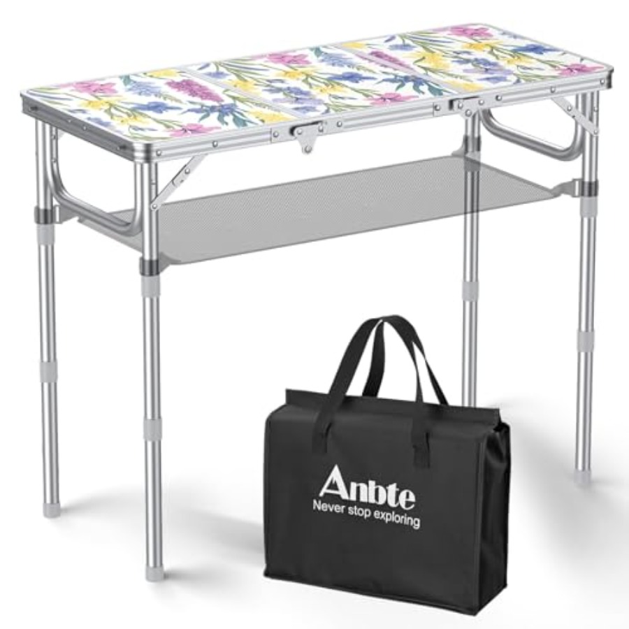 3ft Folding Camping Table with - Outdoor Camping Table With Storage 评论和价格