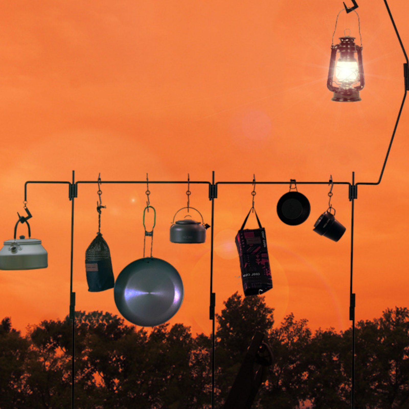 Camping Lantern Stand Easy to  - Outdoor Camping Kitchen 评论和价格