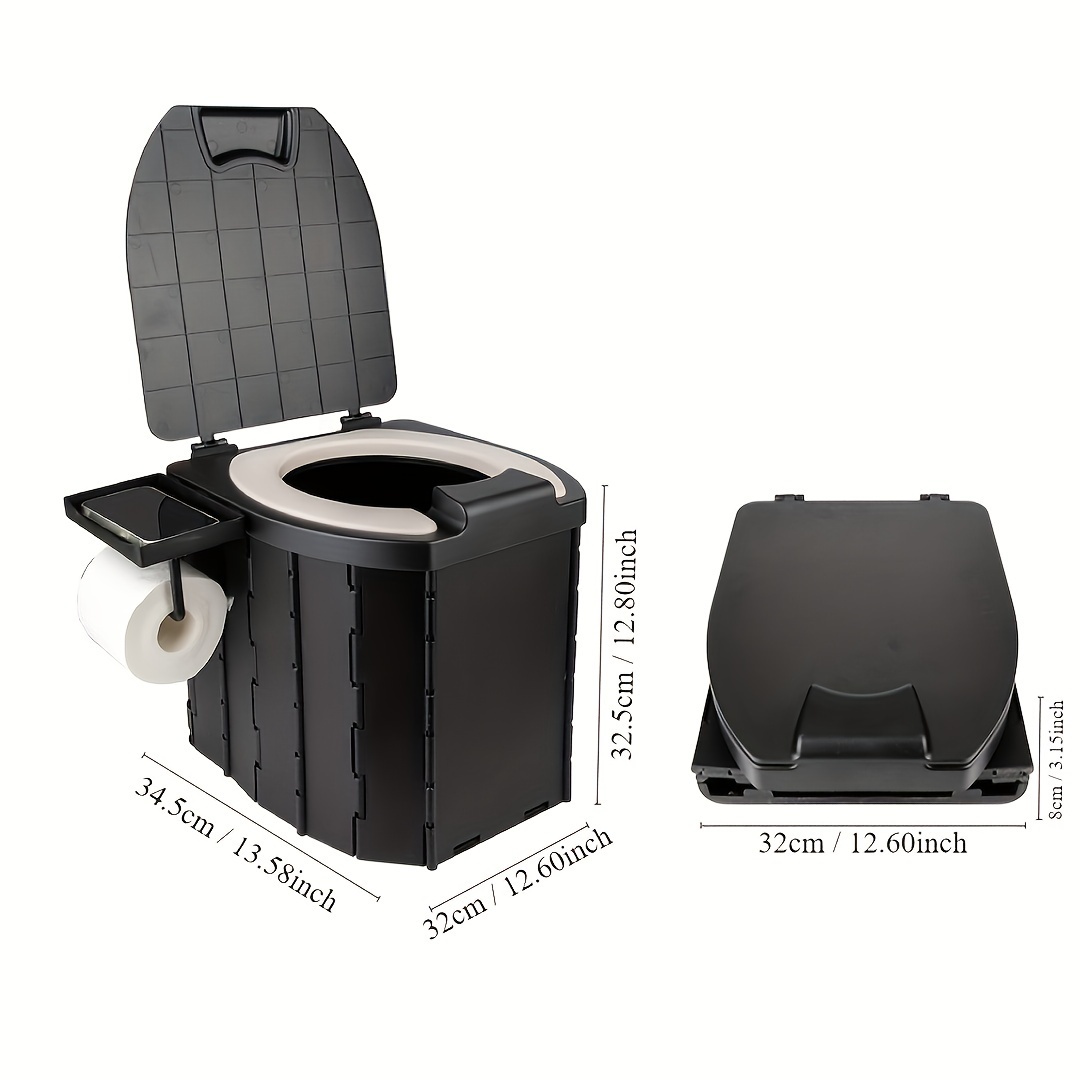 Portable Folding Toilet with P - Outdoor Camping Carpet 评论和价格