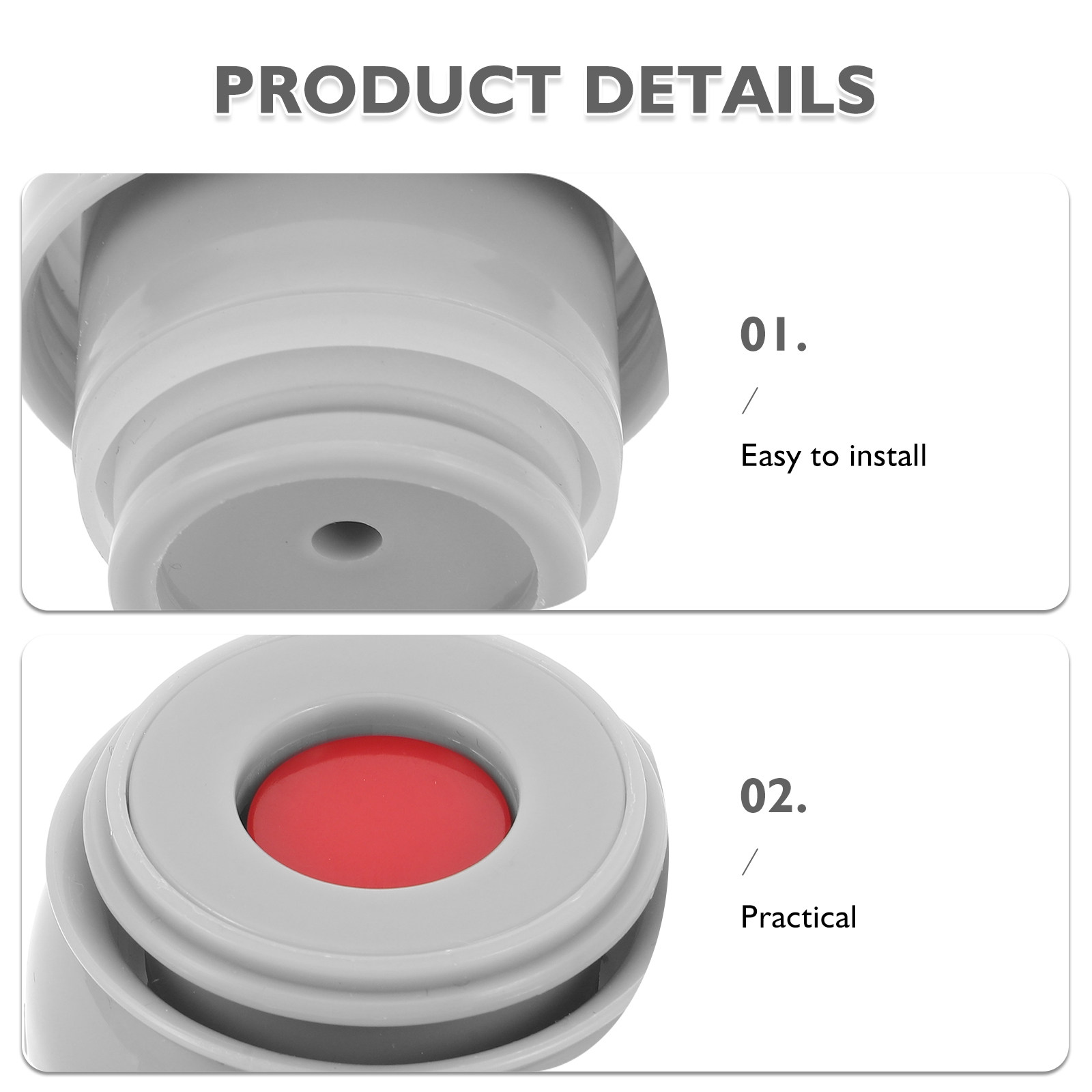 2Pcs Thermal Mug Stopper Leak  - Vacuum Insulated Flask 评论和价格