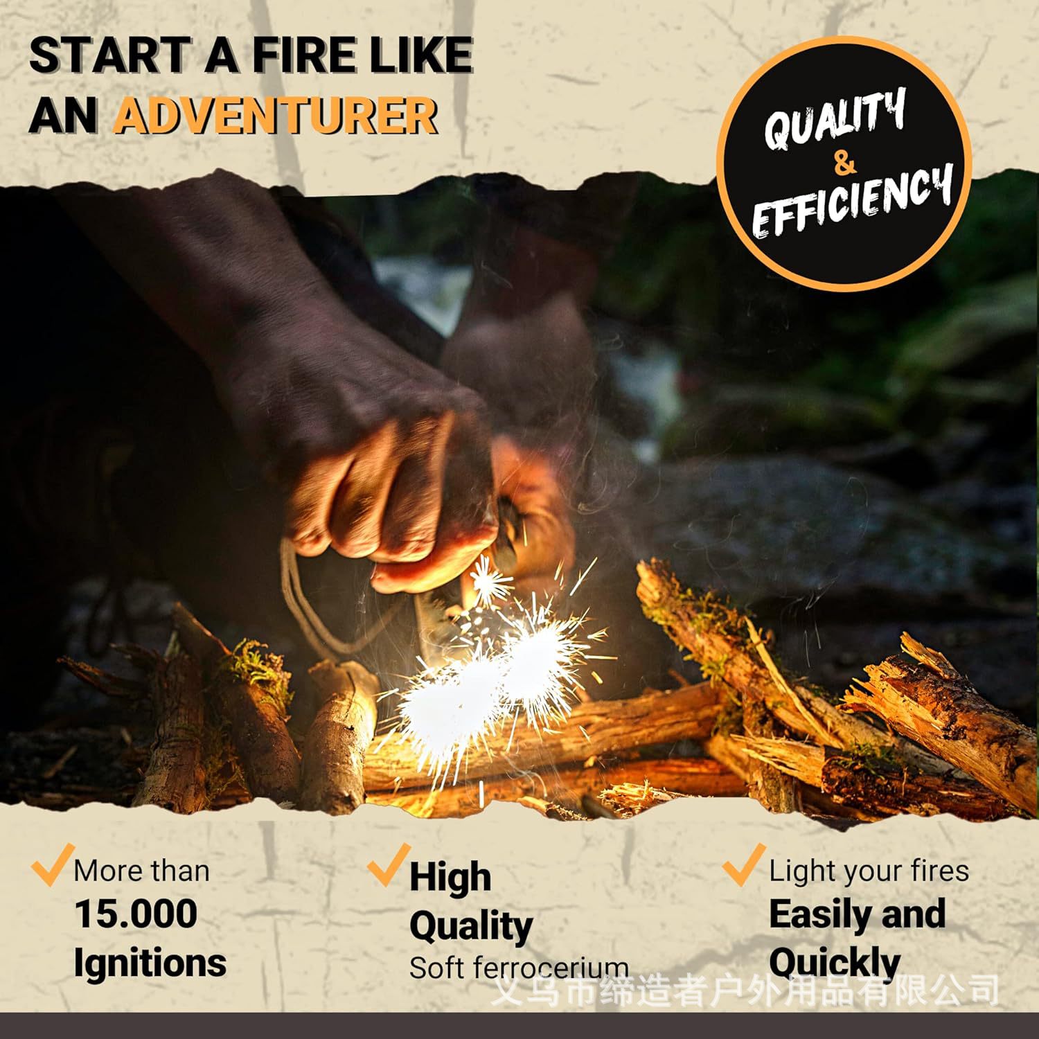 Portable Outdoor Flint and Ste - Fire Starter Flint 评论和价格