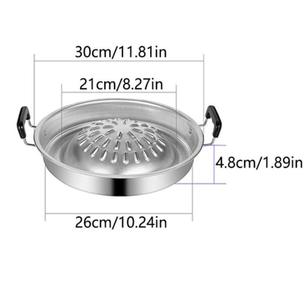 2 in 1 Hot Pot Grill Pan Non S - Outdoor Camping Kitchen 评论和价格