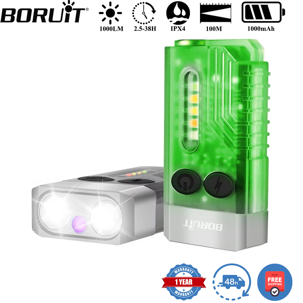 BORUiT V10 Keychain UV LED EDC - Outdoor Camping Glamping 评论和价格