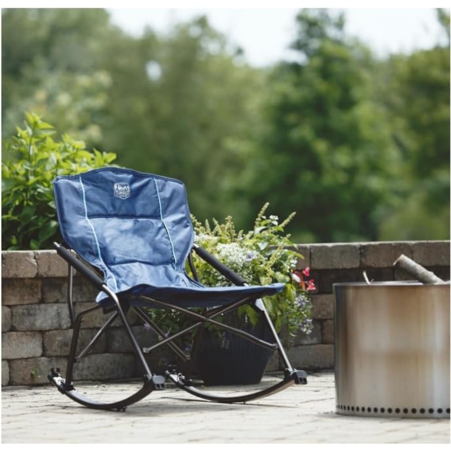 Folding Rocking Camping Chair  - Outdoor Camping Rocker 评论和价格