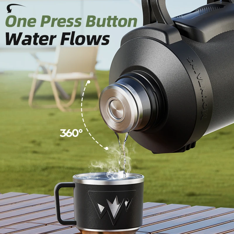 Stainless Steel Large Capacity - Vacuum Insulated Flask 评论和价格